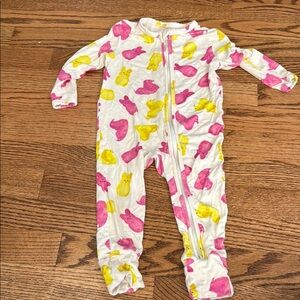 Pink and yellow peep little pajama co